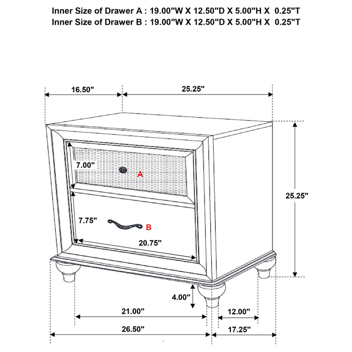 Barzini Nightstand