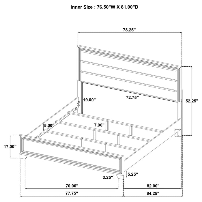 Wright 5 Pc Bedroom Set