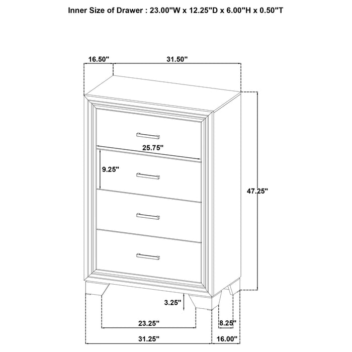 Wright 5 Pc Bedroom Set