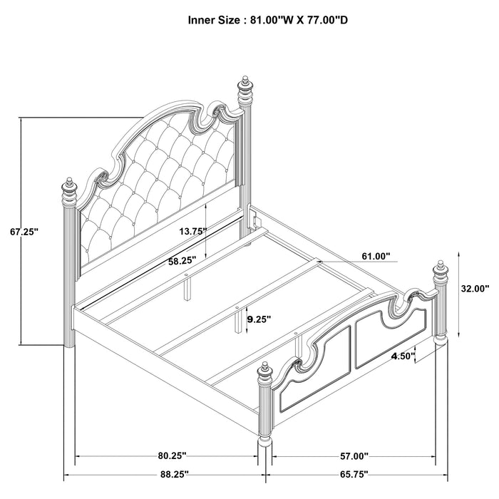 Celina 4 Pc Bedroom Set