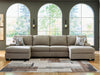 Newellen Sectional with Double Chaise - Hello Home Furniture & Mattress (Longmont, CO)