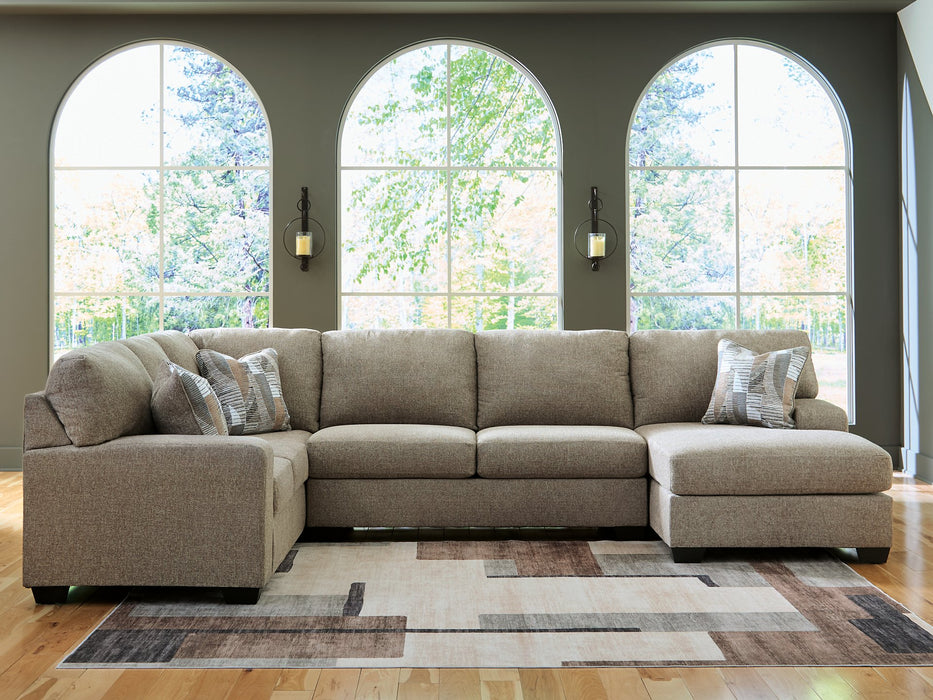 Newellen Sleeper Sectional with Chaise - Hello Home Furniture & Mattress (Longmont, CO)