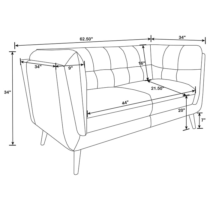 Thatcher Stationary Loveseat