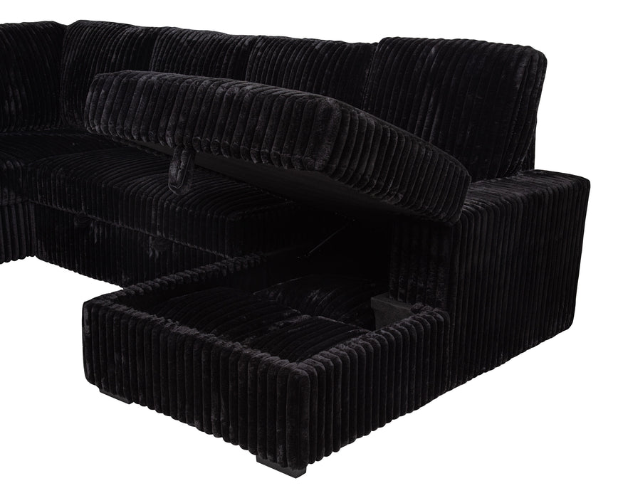 Devonshire Pull-Out Sleeper Sectional Sofa