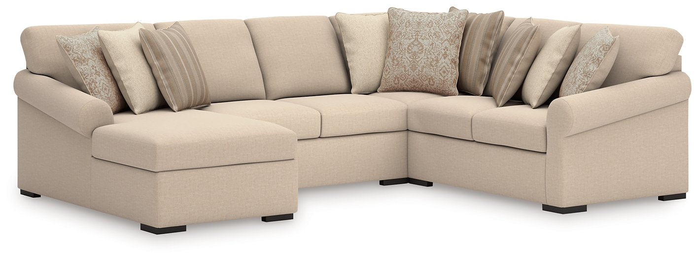 LadyMae Sectional with Chaise - Hello Home Furniture & Mattress (Longmont, CO)