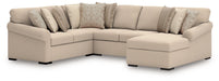 LadyMae Sectional with Chaise - Hello Home Furniture & Mattress (Longmont, CO)