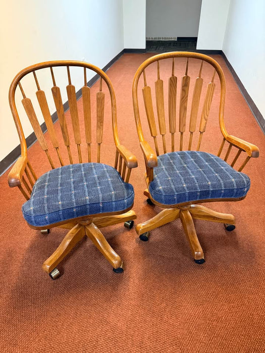 Swivel Rocker Caster Arm Chairs - Hello Home Furniture & Mattress (Longmont, CO)