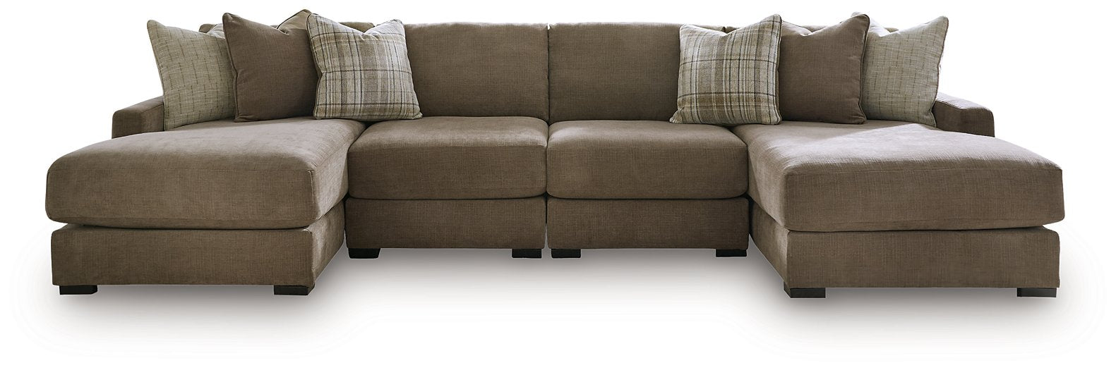 Camellia-Court Double Chaise Sectional - Hello Home Furniture & Mattress (Longmont, CO)