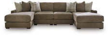 Camellia-Court Double Chaise Sectional - Hello Home Furniture & Mattress (Longmont, CO)