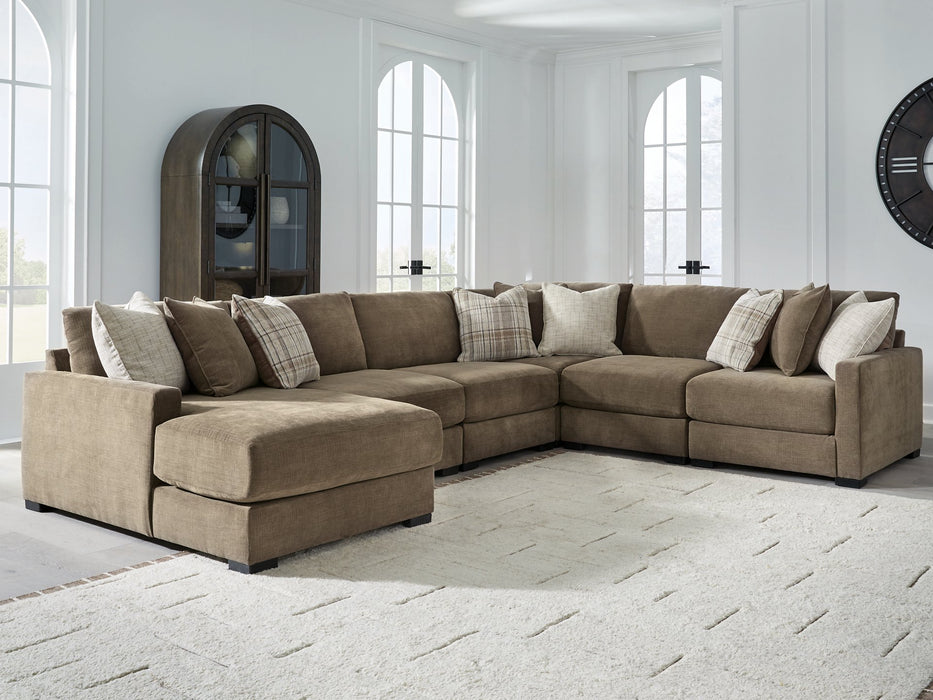 Camellia-Court Sectional with Chaise - Hello Home Furniture & Mattress (Longmont, CO)