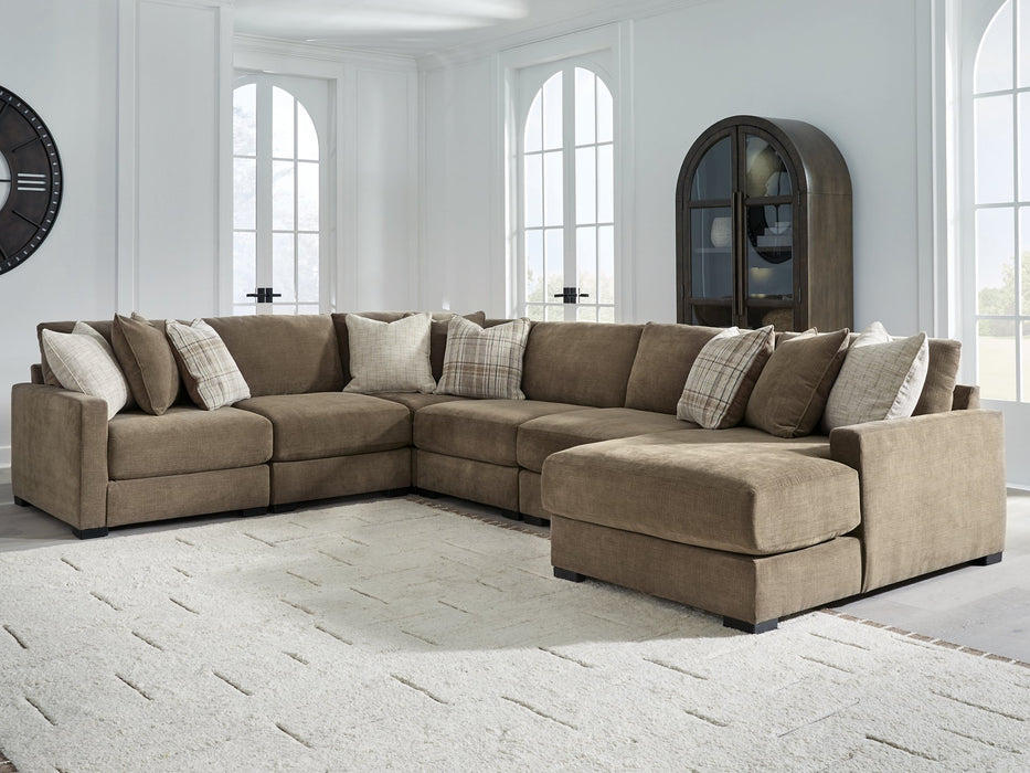 Camellia-Court Sectional with Chaise - Hello Home Furniture & Mattress (Longmont, CO)