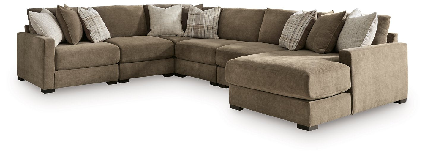 Camellia-Court Sectional with Chaise - Hello Home Furniture & Mattress (Longmont, CO)