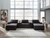 Modmax II Double Chaise Sectional with Audio Consoles - Hello Home Furniture & Mattress (Longmont, CO)