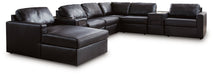 Modmax II Sectional with Chaise and Audio Consoles - Hello Home Furniture & Mattress (Longmont, CO)