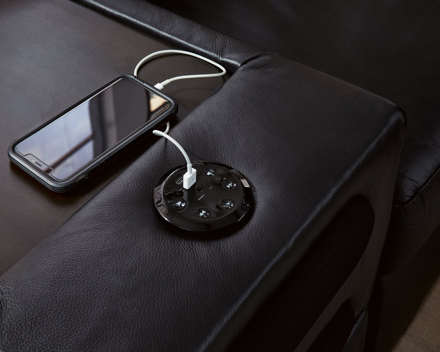 Modmax II Sectional with Chaise and Audio Consoles - Hello Home Furniture & Mattress (Longmont, CO)