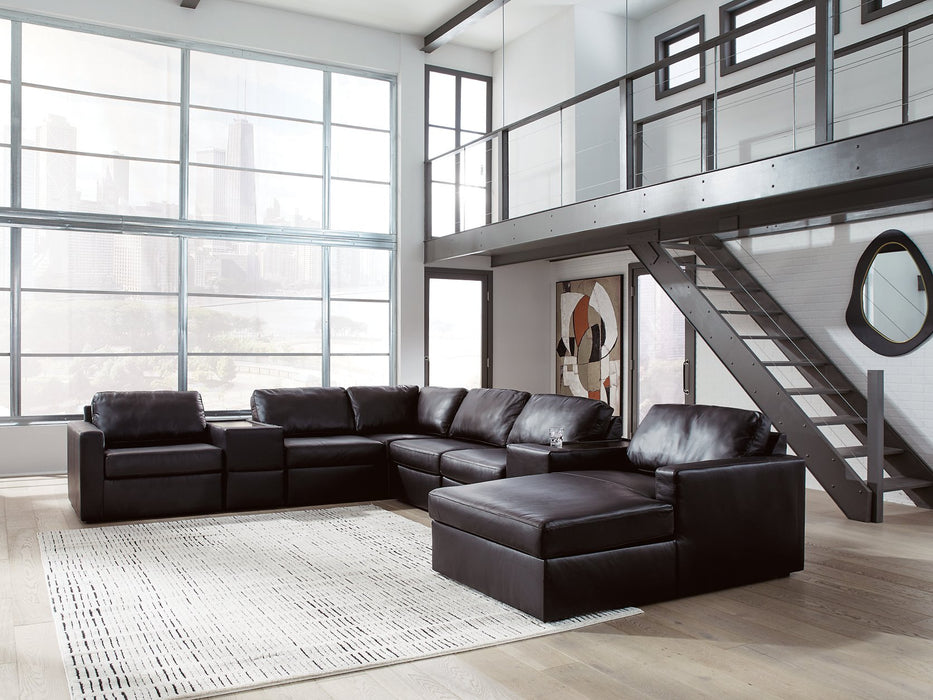 Modmax II Sectional with Chaise and Storage Consoles - Hello Home Furniture & Mattress (Longmont, CO)