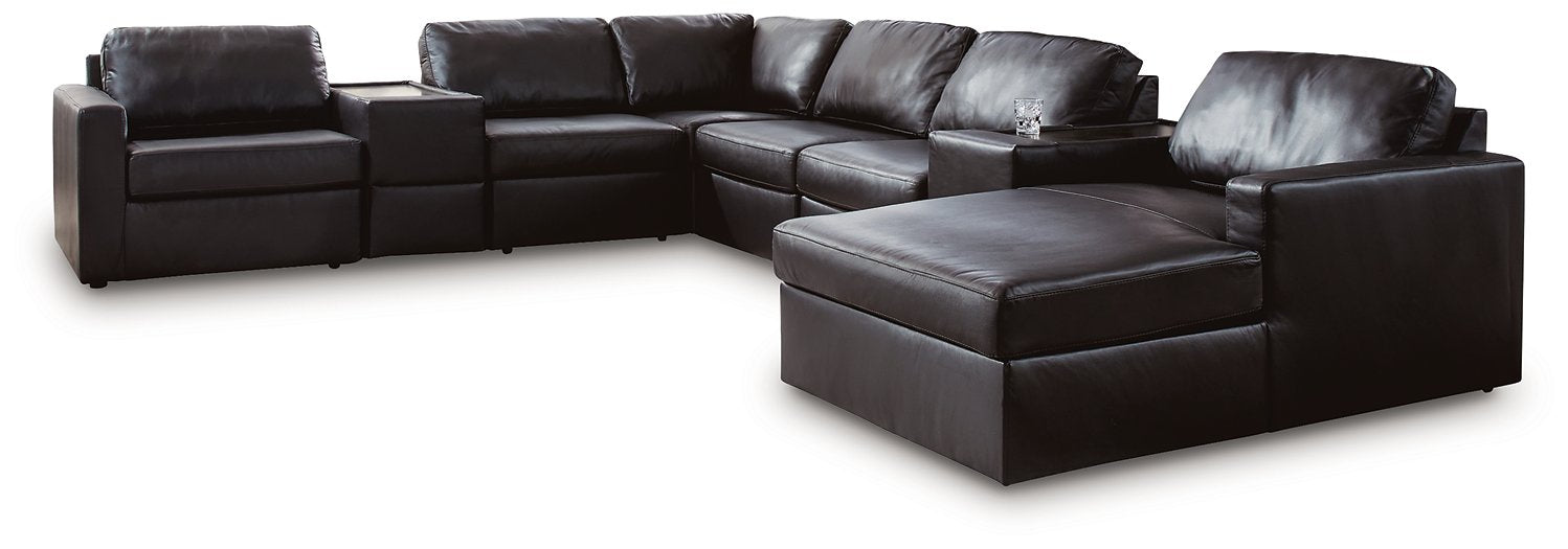 Modmax II Sectional with Chaise and Storage Consoles - Hello Home Furniture & Mattress (Longmont, CO)