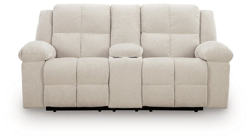 Orlen Reclining Loveseat with Console - Hello Home Furniture & Mattress (Longmont, CO)