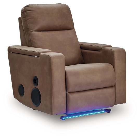 Lorrenton Power Glider Recliner with Audio System - Hello Home Furniture & Mattress (Longmont, CO)
