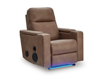 Lorrenton Power Glider Recliner with Audio System - Hello Home Furniture & Mattress (Longmont, CO)