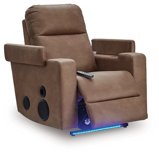 Lorrenton Power Glider Recliner with Audio System - Hello Home Furniture & Mattress (Longmont, CO)