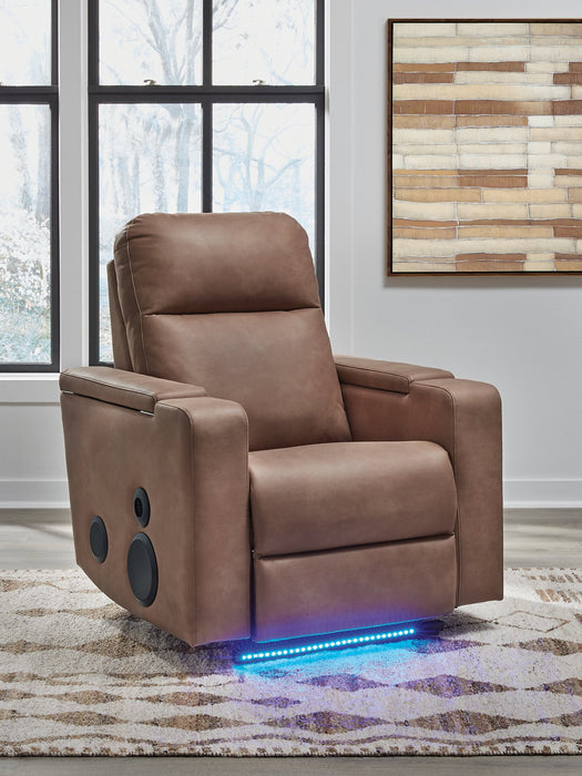 Lorrenton Power Glider Recliner with Audio System - Hello Home Furniture & Mattress (Longmont, CO)