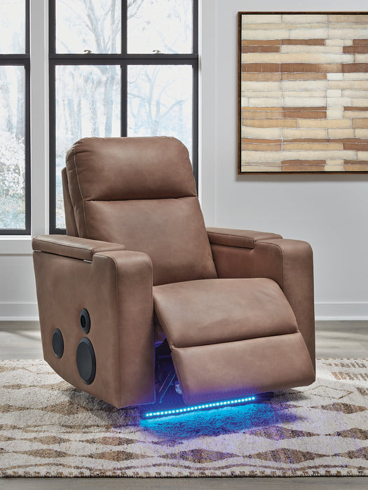 Lorrenton Power Glider Recliner with Audio System - Hello Home Furniture & Mattress (Longmont, CO)