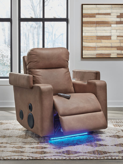 Lorrenton Power Glider Recliner with Audio System - Hello Home Furniture & Mattress (Longmont, CO)
