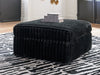 Midnight-Madness Oversized Accent Ottoman - Hello Home Furniture & Mattress (Longmont, CO)