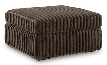 Midnight-Madness Oversized Accent Ottoman - Hello Home Furniture & Mattress (Longmont, CO)