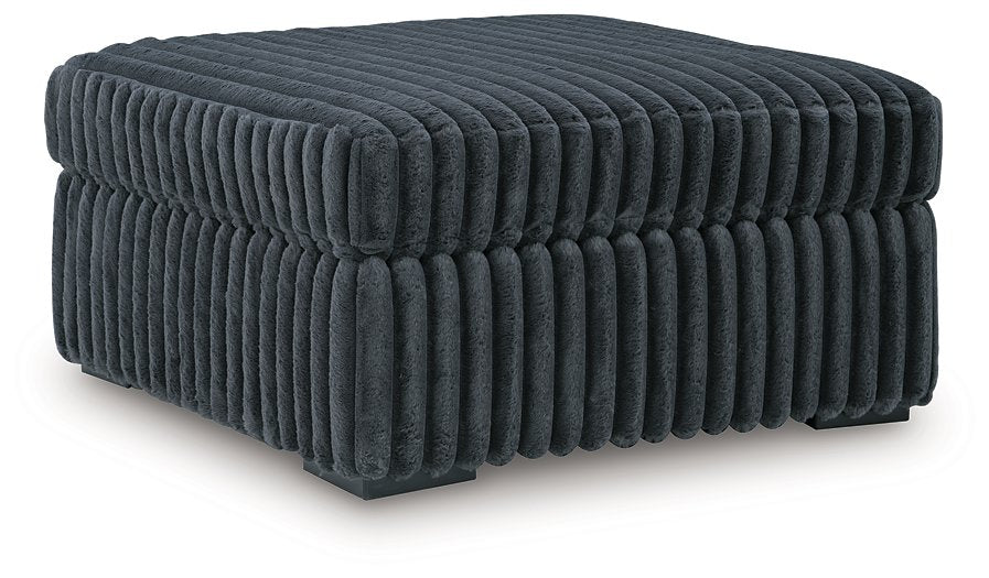 Midnight-Madness Oversized Accent Ottoman - Hello Home Furniture & Mattress (Longmont, CO)