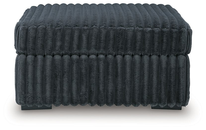 Midnight-Madness Oversized Accent Ottoman - Hello Home Furniture & Mattress (Longmont, CO)