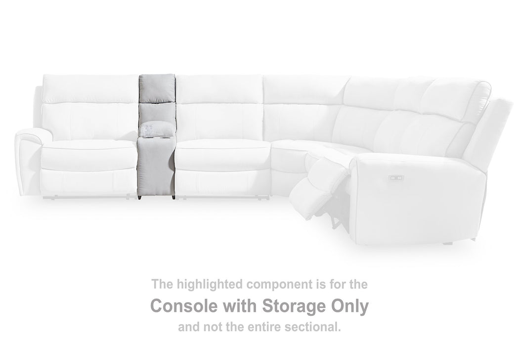 Social Pointe Reclining Sectional with Storage Consoles - Hello Home Furniture & Mattress (Longmont, CO)