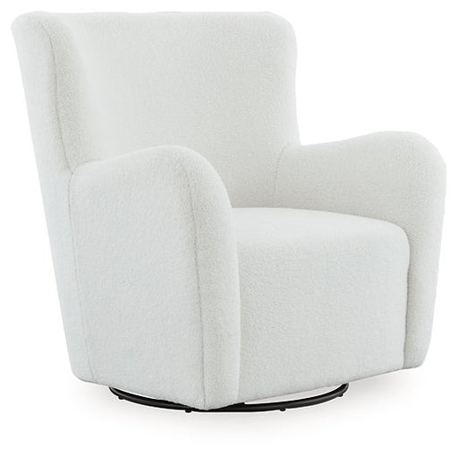 Rowenburg Swivel Glider Accent Chair - Hello Home Furniture & Mattress (Longmont, CO)