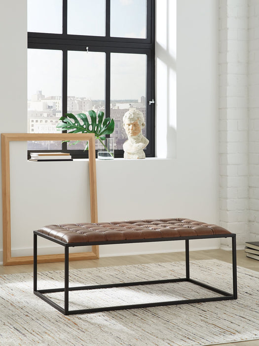 Junsor Coffee Table Ottoman - Hello Home Furniture & Mattress (Longmont, CO)