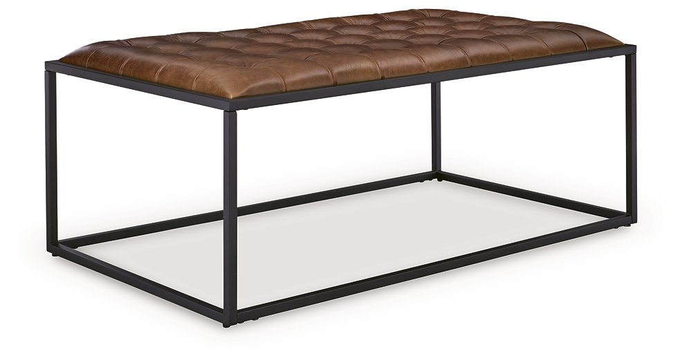 Junsor Coffee Table Ottoman - Hello Home Furniture & Mattress (Longmont, CO)