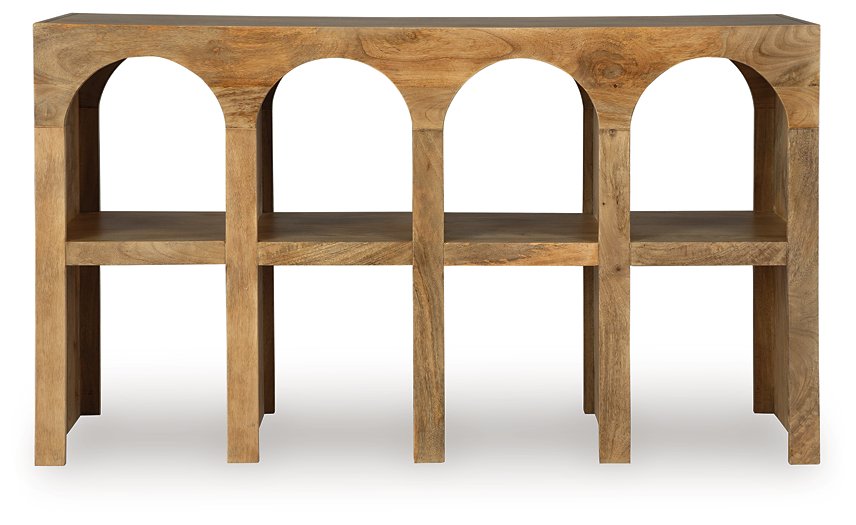 Luzmanacy Console Sofa Table - Hello Home Furniture & Mattress (Longmont, CO)