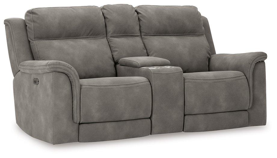 Next-Gen DuraPella Power Reclining Loveseat with Console - Hello Home Furniture & Mattress (Longmont, CO)