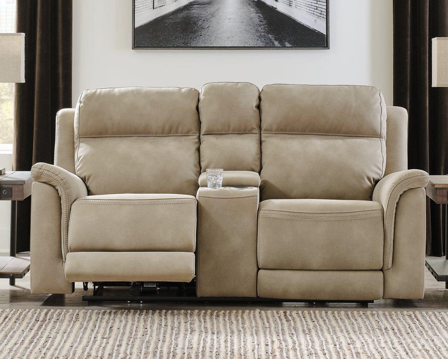 Next-Gen DuraPella Power Reclining Loveseat with Console - Hello Home Furniture & Mattress (Longmont, CO)