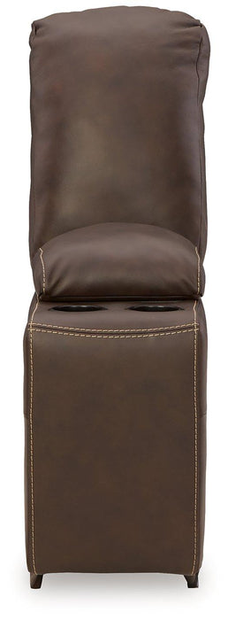 Dunleith Power Reclining Loveseat with Console - Hello Home Furniture & Mattress (Longmont, CO)