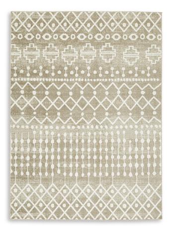 Bunchly 4'11" x 7'2" Washable Rug - Hello Home Furniture & Mattress (Longmont, CO)