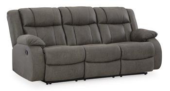 First Base Reclining Sofa - Hello Home Furniture & Mattress (Longmont, CO)