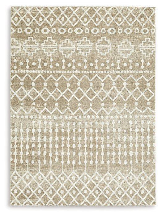Bunchly 4'11" x 7'2" Washable Rug - Hello Home Furniture & Mattress (Longmont, CO)