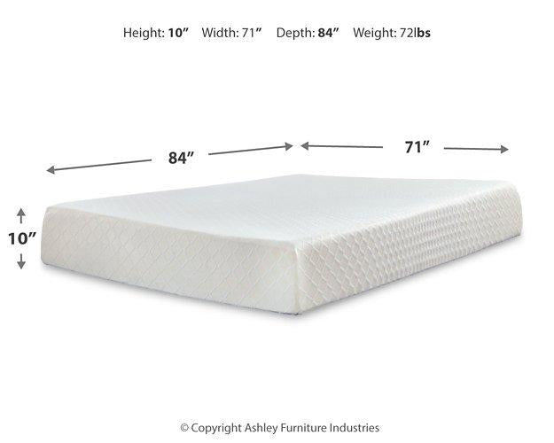 10 Inch Chime Memory Foam Mattress Set - Hello Home Furniture & Mattress (Longmont, CO)