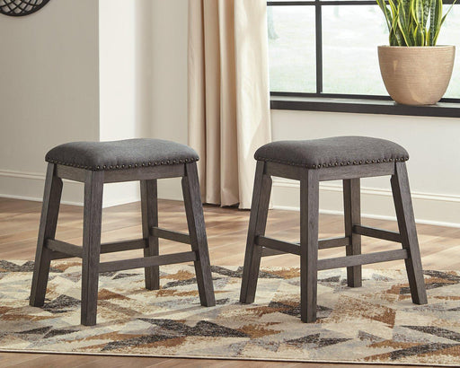 Caitbrook Counter Height Upholstered Bar Stool - Hello Home Furniture & Mattress (Longmont, CO)