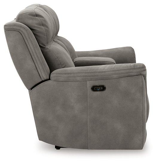 Next-Gen DuraPella Power Reclining Loveseat with Console - Hello Home Furniture & Mattress (Longmont, CO)