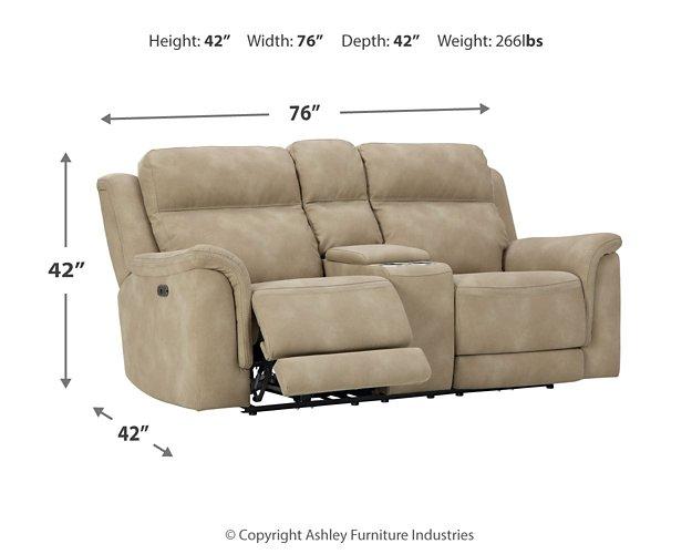 Next-Gen DuraPella Power Reclining Loveseat with Console - Hello Home Furniture & Mattress (Longmont, CO)