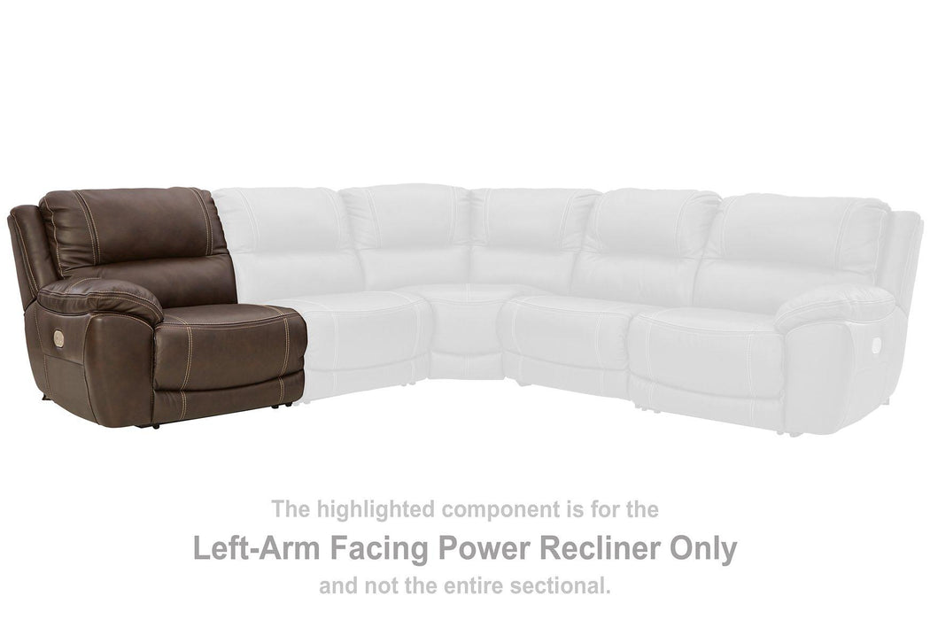 Dunleith Power Reclining Loveseat with Console - Hello Home Furniture & Mattress (Longmont, CO)