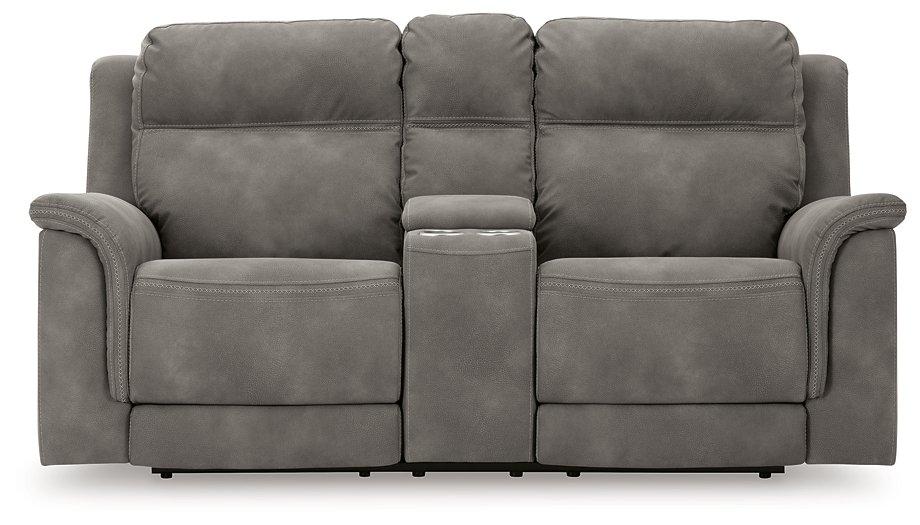 Next-Gen DuraPella Power Reclining Loveseat with Console - Hello Home Furniture & Mattress (Longmont, CO)