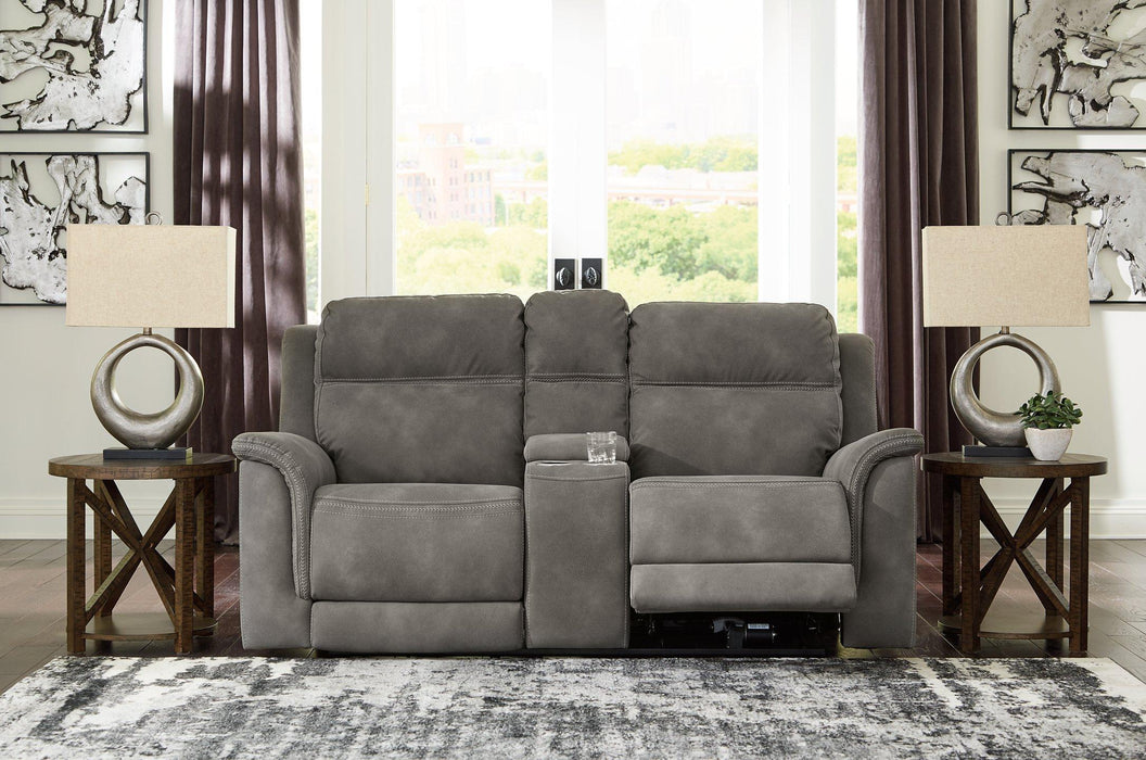 Next-Gen DuraPella Power Reclining Loveseat with Console - Hello Home Furniture & Mattress (Longmont, CO)
